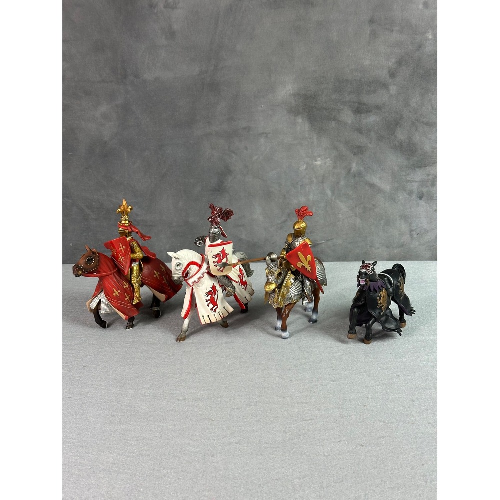 Lot of Schleich & Papo Medieval Horses & Knights 2003